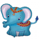 638/3 Zirkus Elefant blau